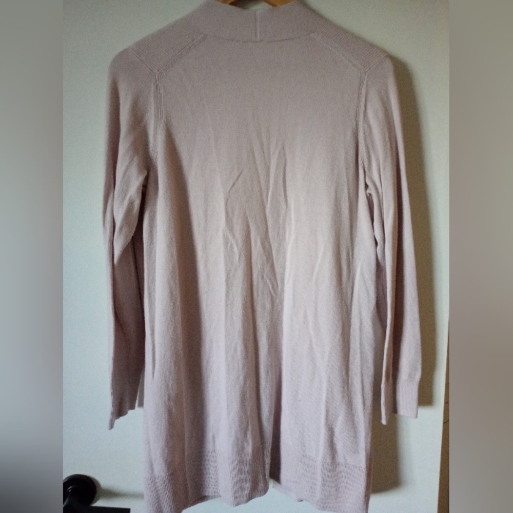 Gap Light Dusty Rose Open Front Cardigan Kimono With Pockets Size Medium - Picture 11 of 14